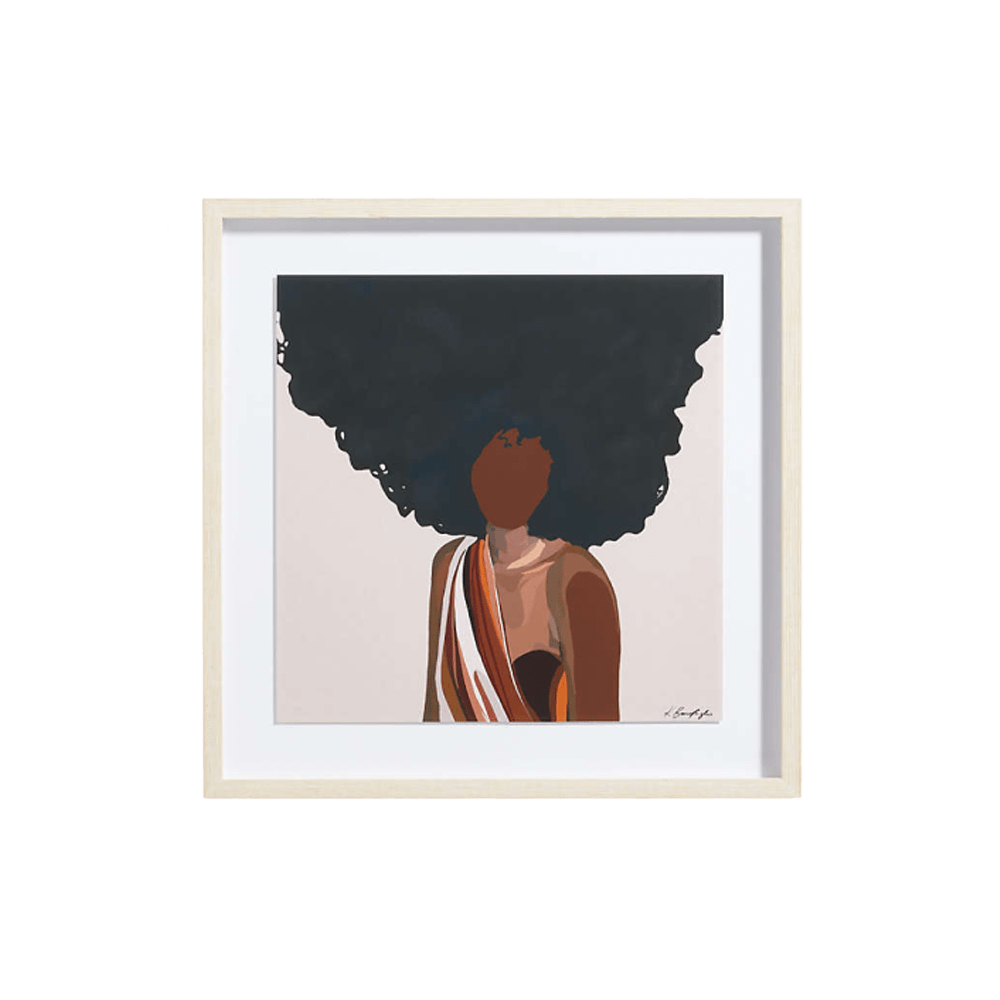 Enmarcada negro y marrón